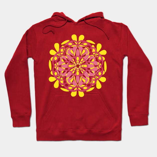 mandala Clamber Paintmandala Creep Pencil Hoodie by Martin Young